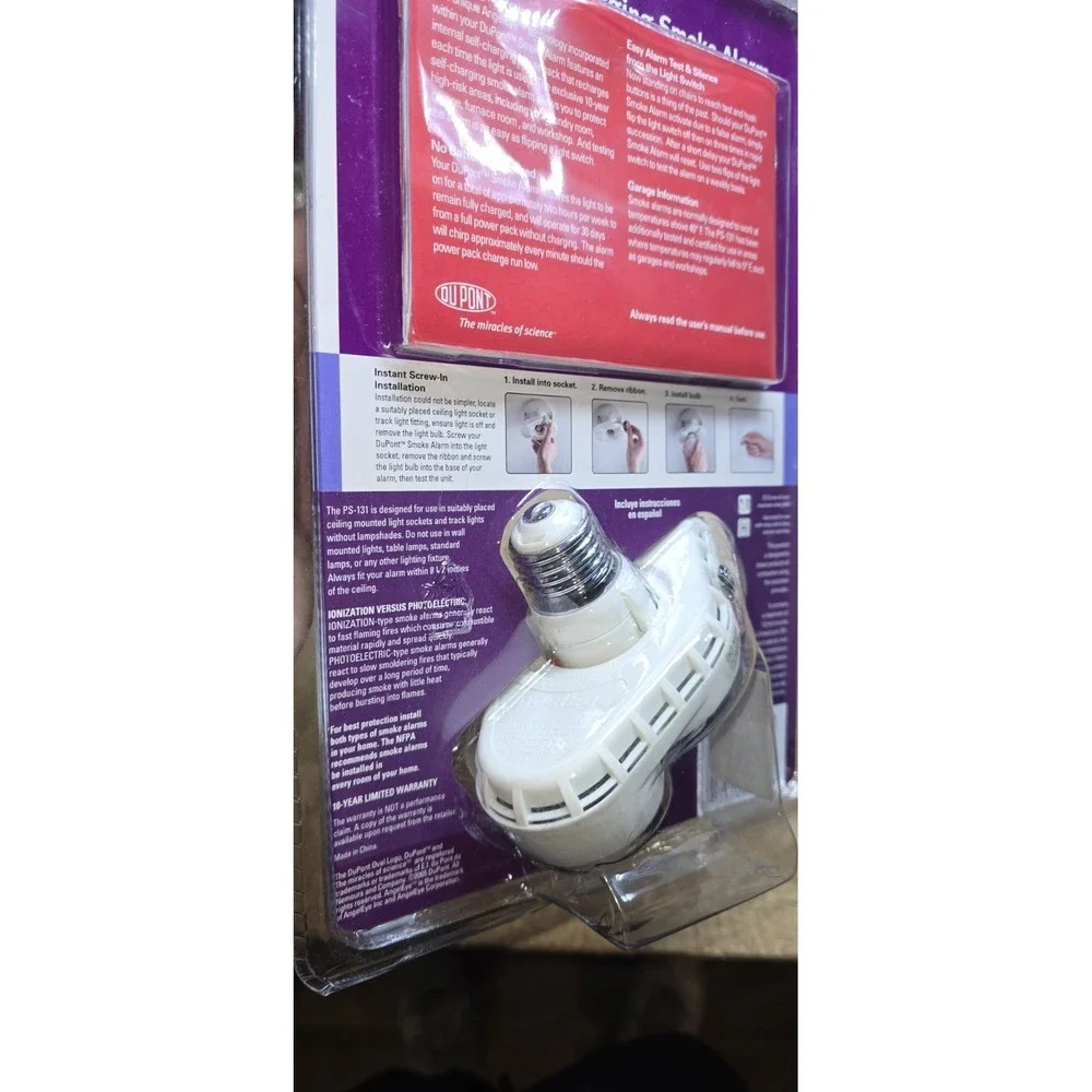 DuPont Self-Charging Smoke Alarm PS-131 - New in package